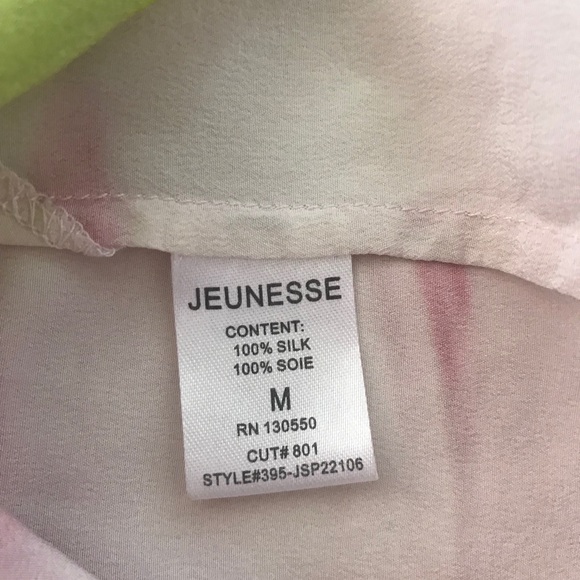 Jeunesse Silk tie dye sleeve less blouse - Picture 7 of 7